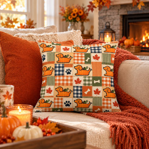 Cojín Decorativo The Goodog™ Calabaza Patchwork de Otoño