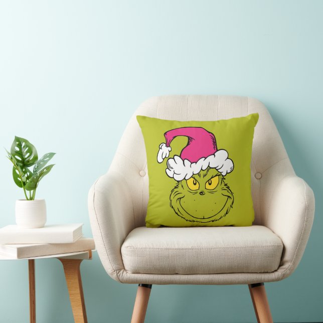 Cojín Decorativo The Grinch in Pink Santa Hat (Silla)