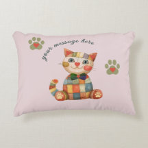 The Happy Cat Colorido Parche Personalizado
