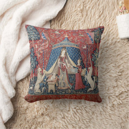 Cojín Decorativo The Lady and the Unicorn (One Desire) Throw Pillow