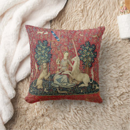 Cojín Decorativo The Lady and the Unicorn (Sight) Throw Pillow