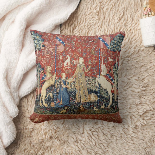 Cojín Decorativo The Lady and the Unicorn (Taste) Throw Pillow (Manta)