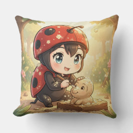 Cojín Decorativo The Ladybug and the Hidden Nectar Kingdom.2