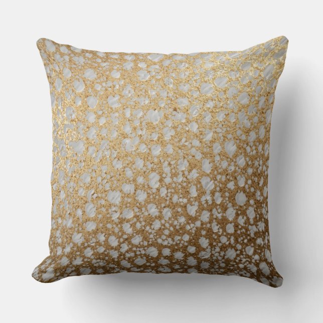 Cojín Decorativo The Luxury of Gold Pattern, Modern, Trendy,Elegant (Anverso)