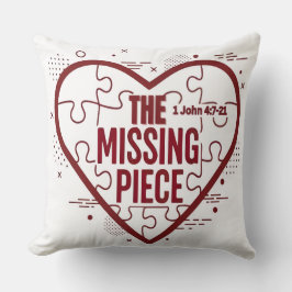 Cojín Decorativo The Missing Piece – Faith Heart Design