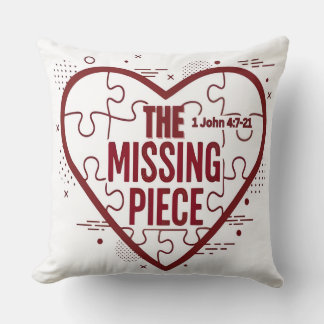 Cojín Decorativo The Missing Piece – Faith Heart Design