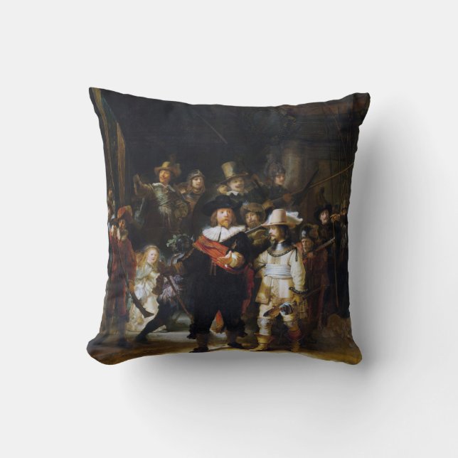 Cojín Decorativo The Night Watch, Rembrandt, 1642 (Anverso)