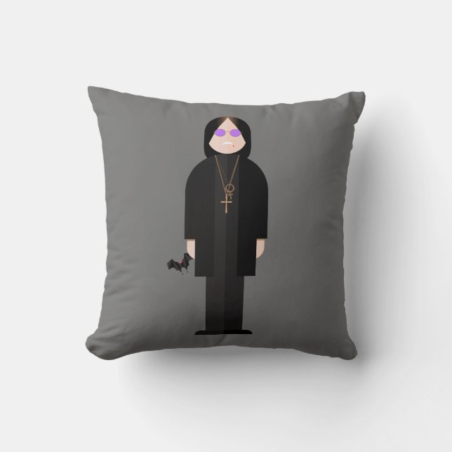 Cojín Decorativo The Prince of Darkness – Rock Legend Throw Pillow (Anverso)