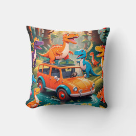 Cojín Decorativo The Velociraptors Family Vacation 