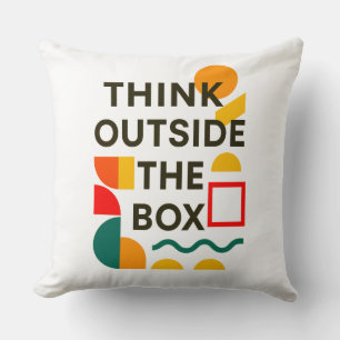 Cojín Decorativo Think Outside the Box - Creative