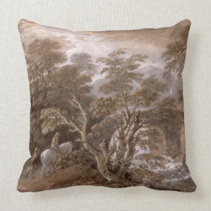 Cojín Decorativo Thomas Gainsborough el una piscina del arbolado