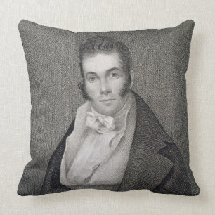 Cojín Decorativo Thomas Say (1787-1834), grabado por Henry Hoppner
