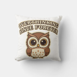 Cojín Decorativo Thoughtful Retro Owl Square Comfort Pillow