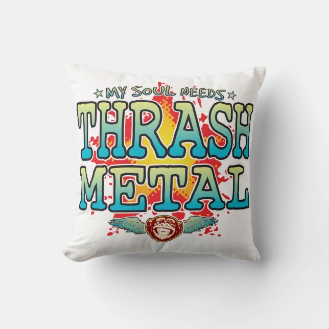 Cojín Decorativo Thrash Metalizado Soul Cushion (Anverso)