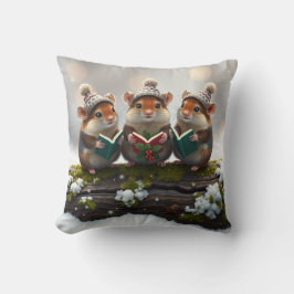 Cojín Decorativo Three singing mice, Christmas fun!
