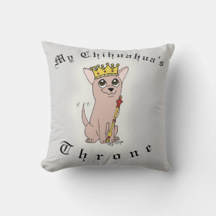 Cojín Decorativo Throne Pillow, Mascota de Chihuahua