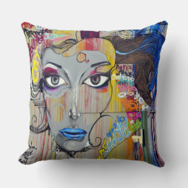 Cojín Decorativo Throw Cushion - Arte de graffiti callejero