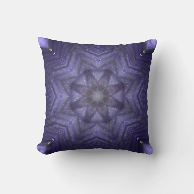 Cojín Decorativo Throw Cushion Purple Pattern Design (Anverso)