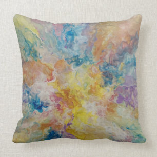 Cojín Decorativo Throw Pillow - abstract colorful multi-colored fun