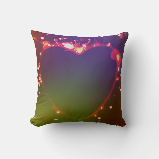 Cojín Decorativo Throw Pillow Flame heart (Anverso)