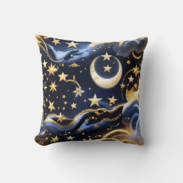 Cojín Decorativo Throw Pillow – Luxury Celestial Moon Phases