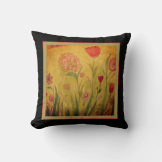 Cojín Decorativo Throw Pillow - Mixed Media Flowers-2