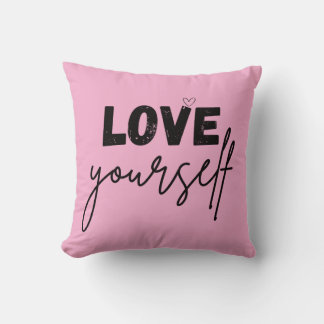 Cojín Decorativo throw pillow | motivational | love yourself