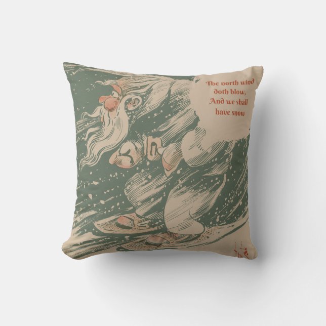 Cojín Decorativo Throw Pillow, North Wind (Anverso)