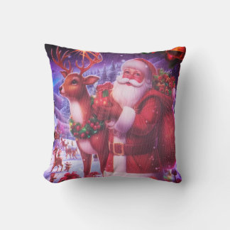 Cojín Decorativo Throw Pillow Santa Claus