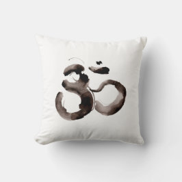 Cojín Decorativo Throw pillow with Om motif
