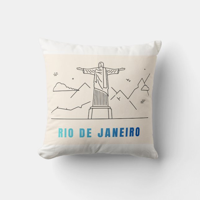 Cojín Decorativo Throw pillows rio de Janeiro brazil (Anverso)
