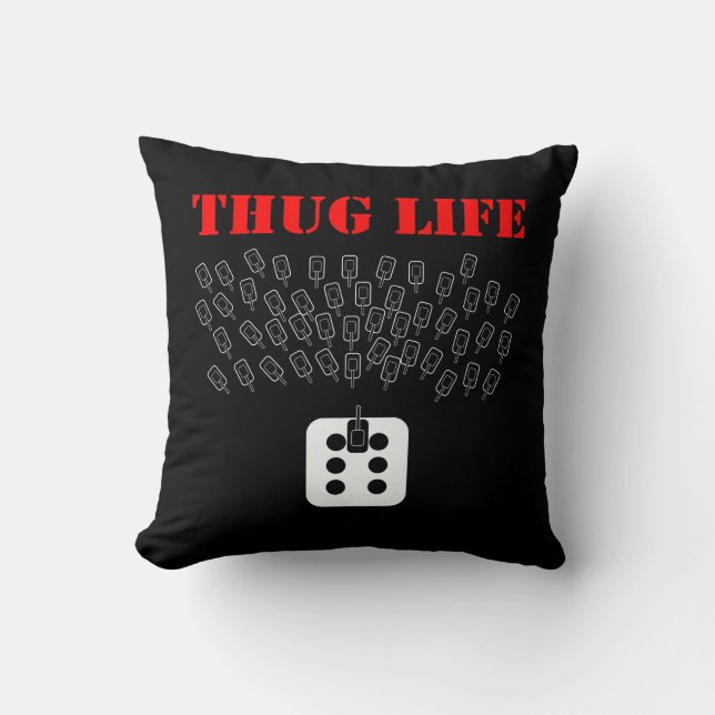 Cojín Decorativo Thug Life (Anverso)