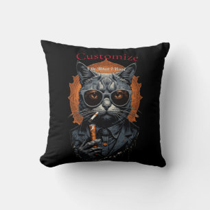 Cojín Decorativo Thunder_Cove de gato de cadera de Guay