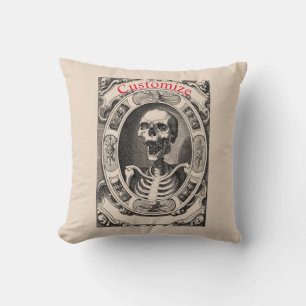 Cojín Decorativo Thunder_Cove, flamante cráneo humano