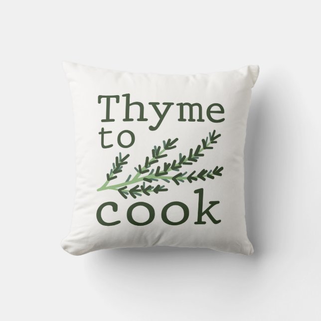 Cojín Decorativo Thyme To Cook (Anverso)