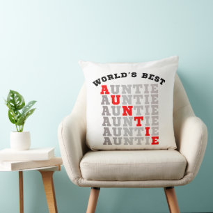 Cojín Decorativo Tía Mejor del Mundo