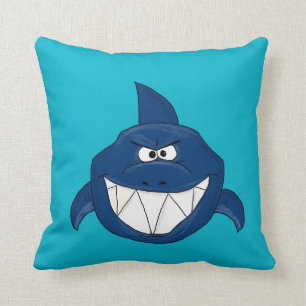 Cojín Decorativo Tiburón azul