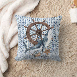 Cojín Decorativo Tiburón con volante y red de pesca
