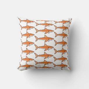 Cojín Decorativo Tiburón Naranja