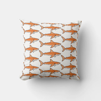 Cojín Decorativo Tiburón Naranja