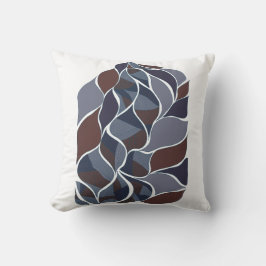 Cojín Decorativo Tidal Echoes – Camiseta de Arte Abstracto en Tonos