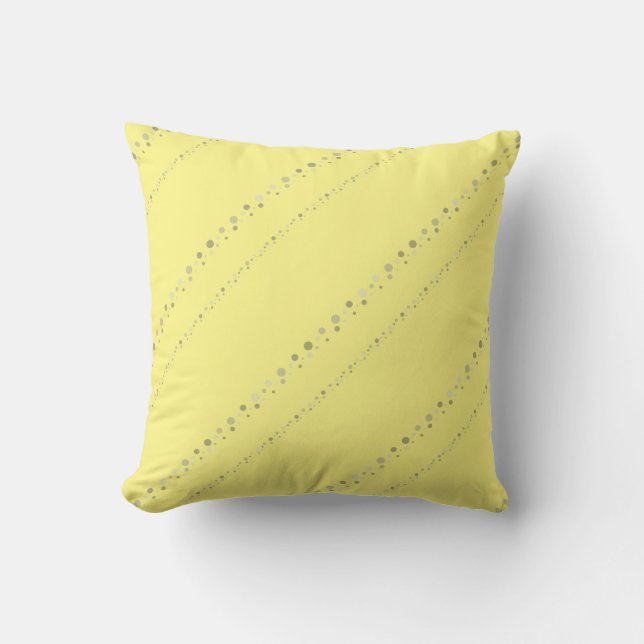 Cojín Decorativo Tidy Yellow Styling Point Stripes Graphic (Anverso)