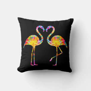 COJÍN DECORATIVO TIE DYE FLAMINGO