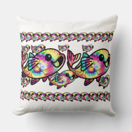 Cojín Decorativo Tie Dye Koi Fish