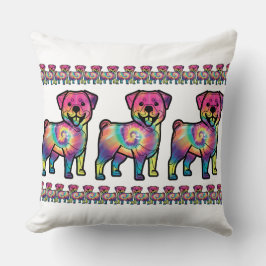 Cojín Decorativo Tie Dye Rottweiler
