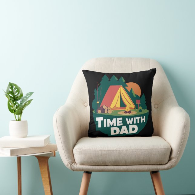 Cojín Decorativo Tiempo con papá - Día del padre (Silla)