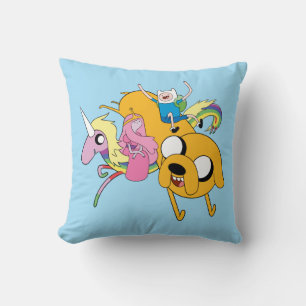 Cojín Decorativo Tiempo de aventura   Dama, Bubblegum, Finn y Jake