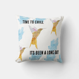 Cojín Decorativo Tiempo de enfriar los Hummingbirds