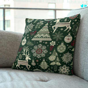 Cojín Decorativo Tiempo de Navidad Escandinavo