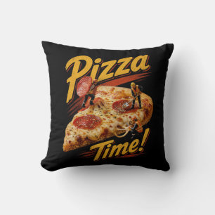 Cojín Decorativo ¡Tiempo de Pizza!